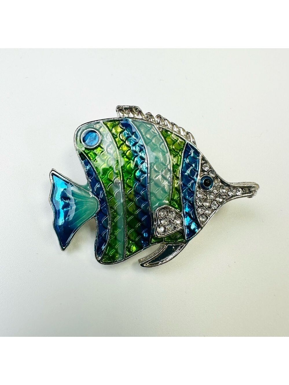 Tropical fish brooch pin NEW